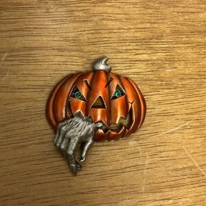 Spooky Orange Pumpkin Wall Decor